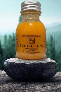 Mango, ginger root, Black seed, Ashwaghanda, halal collegen and shilajit